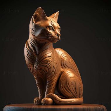 3D model Gli cat famous animal (STL)